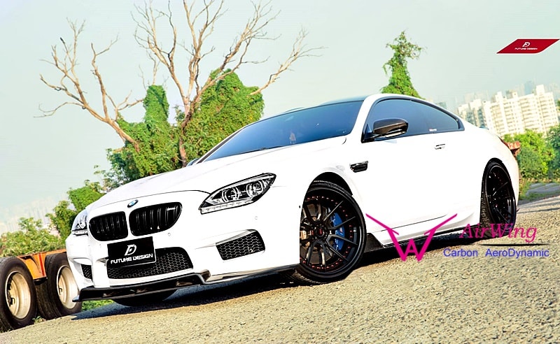 BMW F12 F13 M6- E style carbon side skirt splitter 05